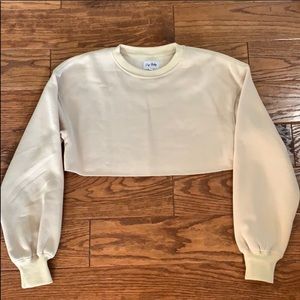 CryBaby Cream Cropped Sweatshirt
